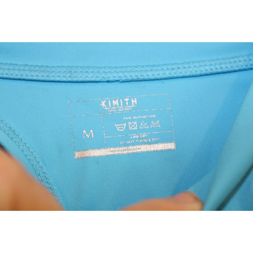 Kimith I am Limitless Zipper Bodysuit in Light Blue size medium workout onesie - Picture 6 of 10